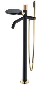 Смеситель для ванны Boheme Stick 129-BG.2 Black Touch Gold напольный
