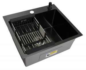 Кухонная мойка Wisent WS-35044BD-114 с коландером и дозатором