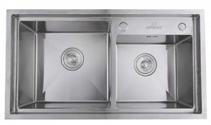 Кухонная мойка Wisent WS7843-S+WW405A с дозатором