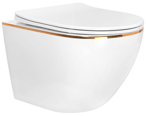Подвесной унитаз Amore di Mare Delio Gold Line P203G