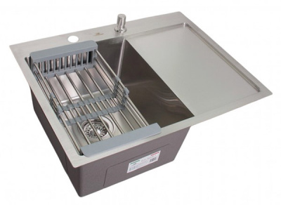 Кухонная мойка Wisent WS-36550-L-114 / WS-36550-R-114 с коландером и дозатором