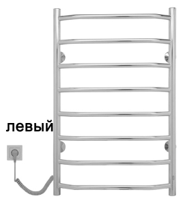 Полотенцесушитель Gloss&Reiter Э2 Terra Л Т8 электрический (кнопка)