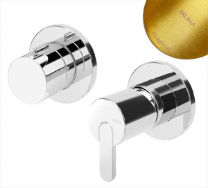 Смеситель скрытого монтажа Bruma Leaf 1673123SR (3 функции)