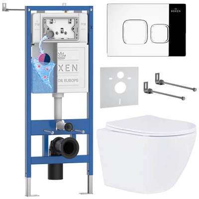 Комплект инсталляции 6 в 1 Roxen StounFix Dual Fresh 546881 с аромадозатором