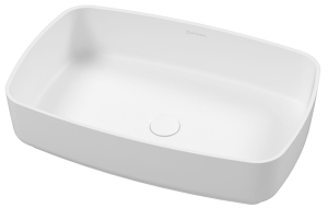 Умывальник Whitecross Jasper белый матовый Solid Surface