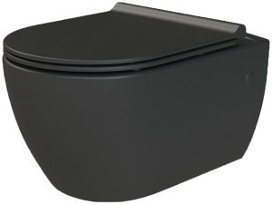 Подвесной унитаз Boheme Nero 961/2+966-B