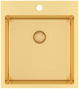 Кухонная мойка AquaSanita Steel Air 100 X-G gold