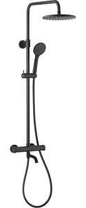 Душевая стойка Armatura Moza Black 5736-910-81 + 835-670-81 термостатическая