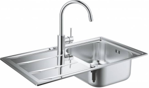 Кухонная мойка Grohe K400 31566SD0 + смеситель Grohe Concetto 32663001