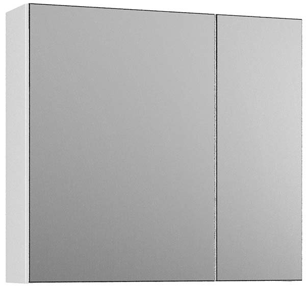 Шкаф-зеркало Lauter Mia 60 / 80 белый глянец