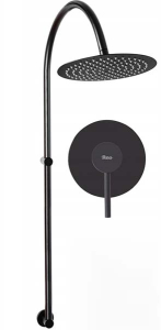 Душевая стойка Rea Lugano Black REA-P9301 встраиваемая