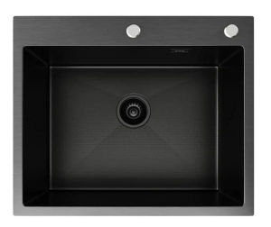 Кухонная мойка Axus LS-5044BD с коландером, дозатором и держателем губки