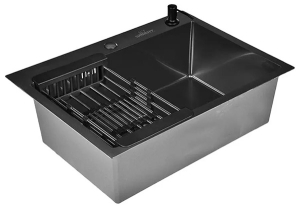 Кухонная мойка Wisent WS-37050B+WW405B+W302644B с коландером и дозатором