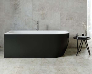Акриловая ванна Aquanet Family Elegant Black matte, 180х80, белый, черный матовый