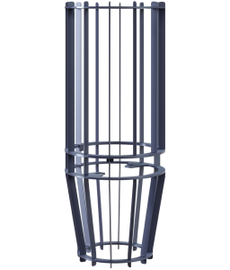 Сетка Технолит на трубу под шибер 115 (300*770) AVANGARD 24 Тюльпан