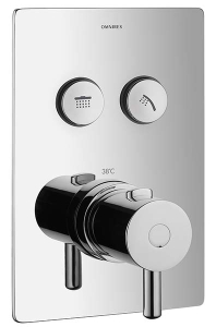 Смеситель встраиваемый Omnires Y GoClick Y1236GCPROCR (2 функции) кнопочный с термостатом