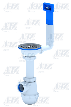 Сифон Ани Грот 3 1/2"*40 с переливом мойки А0145 (Россия)