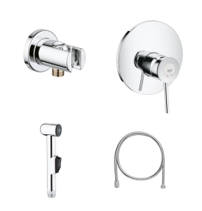 Смеситель встраиваемый Grohe BauClassic 29048000 с гигиеническим душем Trigger Spray 28343000
