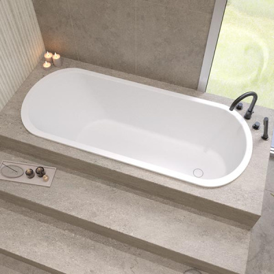 Ванна из искусственного камня Whitecross Jess белый матовый Solid Surface