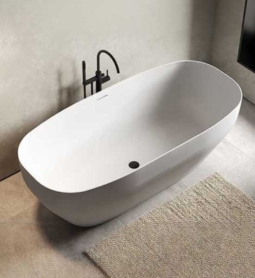 Ванна из искусственного камня Belux Арго АР-1750 белый матовый Solid Surface