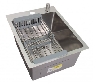 Кухонная мойка Wisent WS-34050D/GER013 с коландером и дозатором