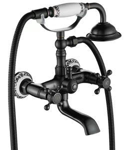 Смеситель для ванны Rea Rustico Black Matt REA-B0701
