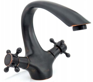 Смеситель для умывальника Rea Retro Old Black REA-B0225
