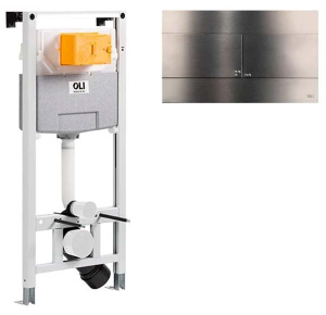 Система инсталляции OLI 120 885052 + клавиша смыва Slim Inox 889313