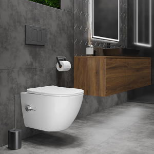Подвесной унитаз Roxen Antares Bidet 530185-01X Rimless Soft Close с функцией биде