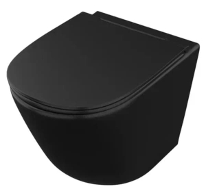 Подвесной унитаз OWL Vind Cirkel-H Matt black OWLT190305 с крышкой SoftClose