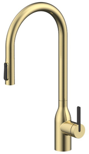 Смеситель для кухонной мойки Paulmark Universal Un213880-SBG с подключением к фильтру воды