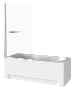 Душевая шторка на ванну Good Door SCREEN H-HT-80-C-CH
