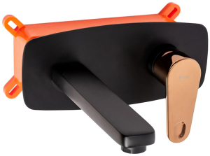 Смеситель встраиваемый Rea Mild black rose gold REA-B9142