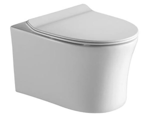 Подвесной унитаз CeramaLux B2347 безободковый (с крышкой SoftClose)
