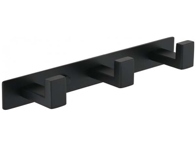 Планка с крючками Grocenberg AC0012 / AC0013 / AC0014 черный матовый