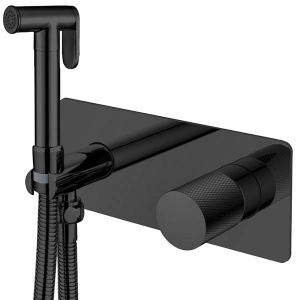 Смеситель встраиваемый Boheme Stick 127-BB.2 Black Touch с гигиеническим душем