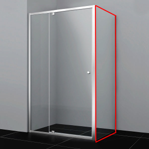 Душевая стенка WasserKraft Aula 11P04-RP80 боковая