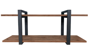 Полка Millwood настенная 1000x300x400 дуб табачный / черный