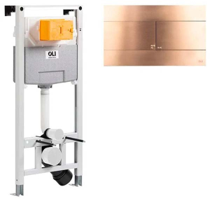 Система инсталляции OLI 120 885052 + клавиша смыва Slim Inox 889312