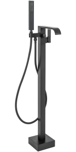 Смеситель для ванны Rea Carat Black REA-B5423 напольный