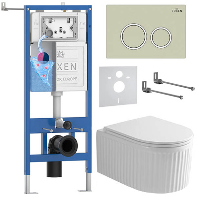 Комплект инсталляции 6 в 1 Roxen StounFix Dual Fresh 968249 с аромадозатором