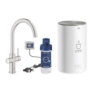 Смеситель для кухонной мойки Grohe Red Duo 30083001 / 30083DC1 в комплекте с бойлером