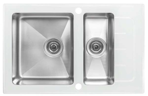 Кухонная мойка ZorG GS 7850-2 white