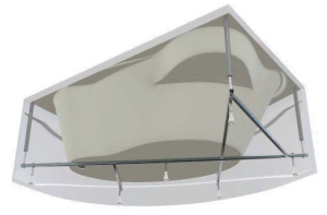 Каркас для ванны Marka One Catania 150х105