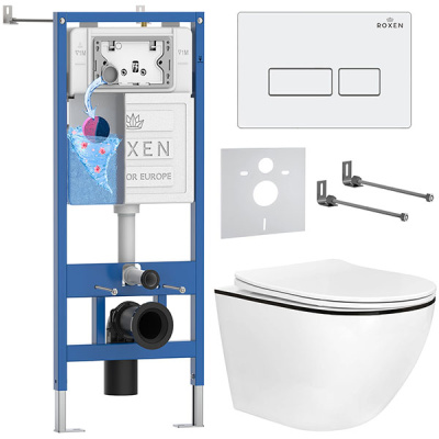 Комплект инсталляции 6 в 1 Roxen StounFix Dual Fresh 964744 с аромадозатором