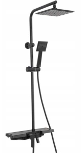 Душевая стойка Rea Bravo Black REA-P0636
