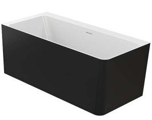 Ванна из искусственного камня Belux Турин ТУ-1600 черный матовый Solid Surface