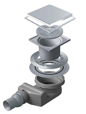 Душевой трап Pestan Confluo Standart Plate 4 2 in 1 with flange
