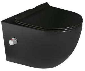 Подвесной унитаз SantiLine SL-5002MB-BD с функцией биде