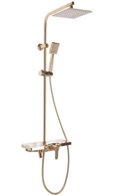 Душевая стойка Rea Bravo gold matt P4121 / gold P4120